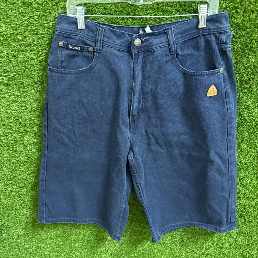 Akademiks Denim Shorts‎ Size 34 Blue Embroidered Pockets Y2K Vintage